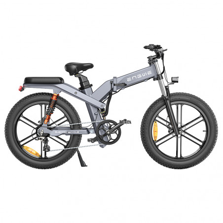 ENGWE X26 Elcykel - 1000W - 50 km/h - 26 tums däck - Dubbelbatteri 48V 29,2Ah - Grå färg