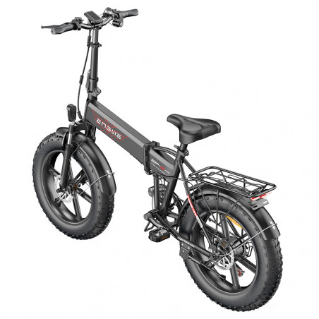 ENGWE EP-2 PRO zusammenklappbares elektrisches Mountainbike, 20 Zoll, große Reifen, 750 W, 13 Ah, 42 km/h, Schwarz