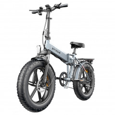 Twee elektrische mountainbikes ENGWE EP-2 PRO opvouwbaar 20 inch grote banden 750W 13Ah 42 km/u grijs