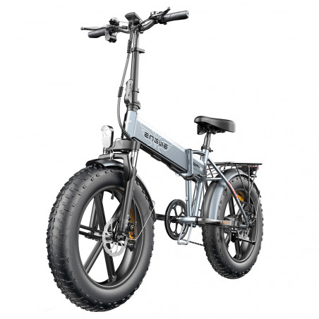 Due Mountain Bike Elettriche ENGWE EP-2 PRO Pneumatici Grandi da 20 pollici Pieghevoli 750W 13Ah 42Km/h Grigio