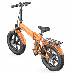 Twee elektrische mountainbikes ENGWE EP-2 PRO opvouwbaar 20 inch grote banden 750W 13Ah 42 km/u oranje