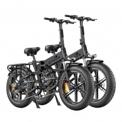 2 Bicicletas Eléctricas Plegables ENGWE ENGINE Pro (versión mejorada) 750W (1000W pico) 48V 16Ah Negro