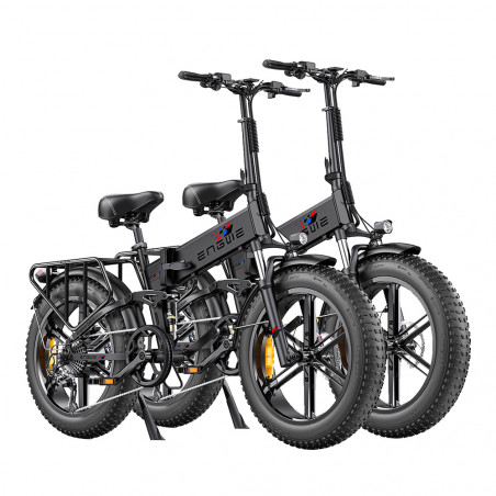 2PCS ENGWE ENGINE Pro Electric Folding Bike 750W Motor 48V 16Ah Battery 45Km/h Speed Black