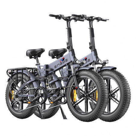 2 ENGWE ENGINE Pro Folding Electric Bikes (improved version) 750W (1000W peak) 48V 16Ah Gray