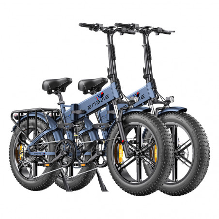 2PCS ENGWE ENGINE Pro Electric Folding Bike 750W Motor 48V 16Ah Battery 45Km/h Speed Blue