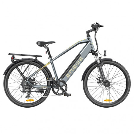 Bicicleta Elétrica ENGWE P26 NV Bateria 17AH 250W 25Km/h 36V 26 Polegadas Cinza