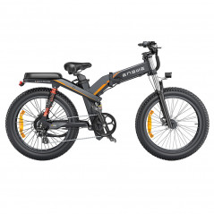 Bicicleta electrica ENGWE X24 - 1000W - 50 km/h - Anvelope 24 inch - Baterie dubla 48V 29.2Ah - Culoare Neagra