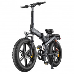 Bicicleta Elétrica ENGWE X20 - Motor 750W, Velocidade 42km/h, Pneus 20 polegadas, Bateria Dupla 22,2Ah - Preta