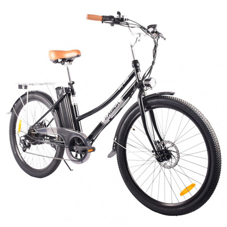 Bici elettrica 26 pollici KAISDA K6 Pro 36V 12.4Ah 350W 32Km/h Nera