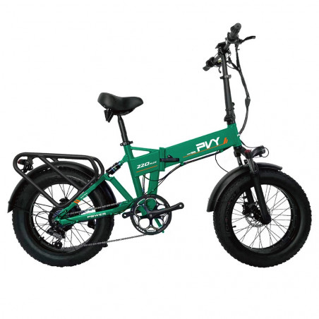 PVY Z20 Plus E-Bike Ελαστικά 20 ιντσών 48V 1000W 16,5Ah 50km/h Ταχύτητα Πράσινο