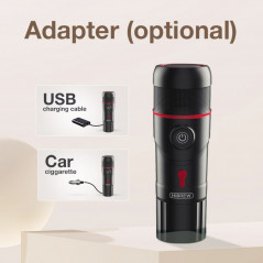 HiBREW H4 Portable Car Coffee Machine with Adapter Storage Bag