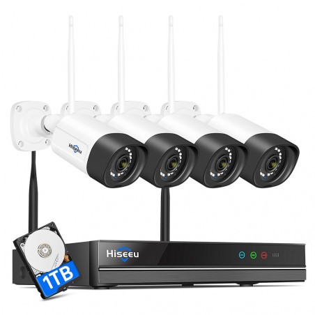 Hiseeu 5MP WiFi Security Camera System