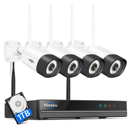 Hiseeu 5MP WiFi Security Camera System