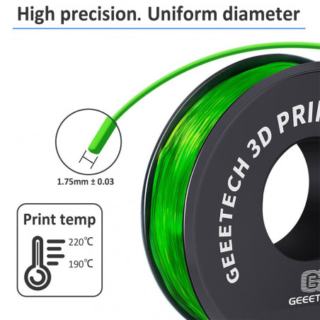 Filamento Geeetech TPU para Impresora 3D Verde