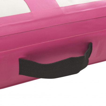 Colchoneta Hinchable de Gimnasia con Bomba 200x200x20 cm PVC Rosa