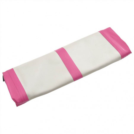 Oppustelig gymnastikmåtte med pumpe 800x100x15 cm PVC Pink