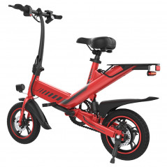 Bicicletă electrică Y1S 12 inch Anvelopă 36V 10.4Ah 250W 25km/h Roșu
