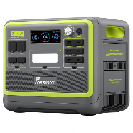 FOSiBOT F2400 Portable Power Station + 2 x SP200 Solar Panel EU Plug