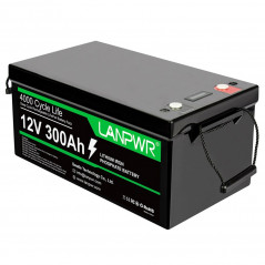 LANPWR 12V 300Ah LiFePO4 lithium batteri