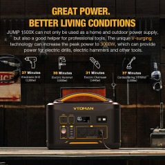 VTOMAN JUMP 1500X portable power station