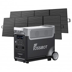 Fossibot F3600 kraftværk + 2 FOSSiBOT SP420 solpaneler