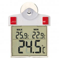 Thermomètre numérique à fenêtre Nature 13x10x3 cm 6080078