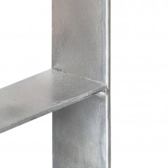 Zaunanker 6 Stück Silber 12x6x60 cm Verzinkter Stahl