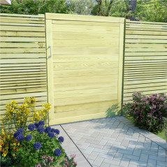 Portão de jardim em pinho impregnado 125x100 cm