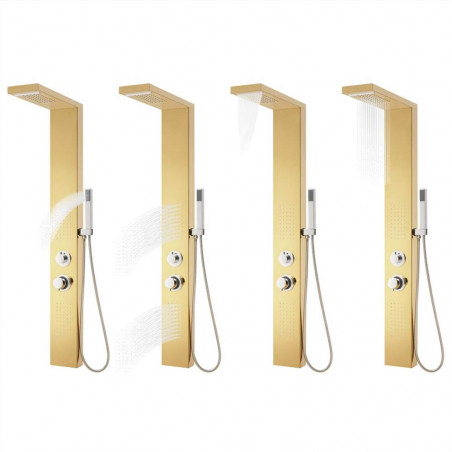 201 Gold Stainless Steel Shower Panel System