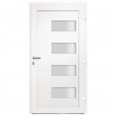 Entrance door Aluminum and PVC Anthracite 100x200 cm