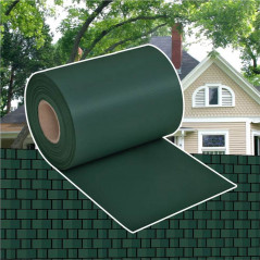 Paravan de gradina PVC 70x0,19 m Verde