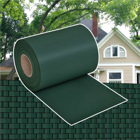 PVC garden screen 70x0.19 m Green