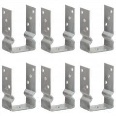 Âncoras para cerca 6 unidades prata 9x6x15 cm aço galvanizado