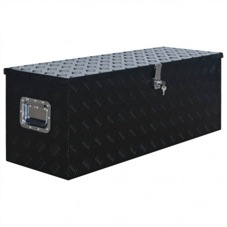 Caja de aluminio 1085x370x400 mm Negro