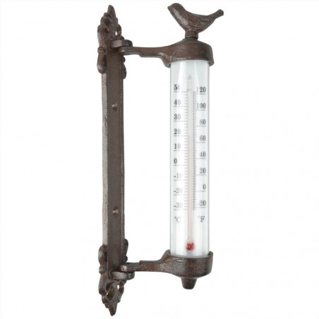 Esschert Design väggtermometer Brunt gjutjärn BR20