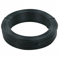 Fence binding wire 250 m 0.9 / 1.4 mm Steel Blackish green