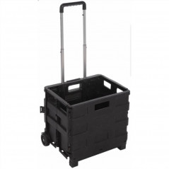 Home & Styling Aluminum trolley with PP folding box