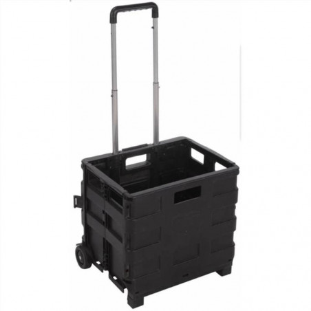 Accueil & Styling Chariot en aluminium avec caisse pliante PP