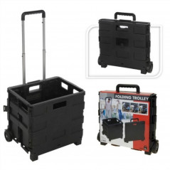 Home & Styling Aluminum trolley with PP folding box