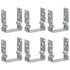 Âncoras para cerca 6 unidades prata 12x6x15 cm aço galvanizado
