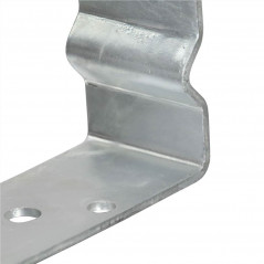 Anclajes De Valla Pzs Plata X X Cm Acero Galvanizado