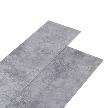 Lames de sol PVC 5.26 m² 2 mm Gris ciment