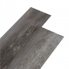 Lamas de suelo de PVC 5,26 m² Madera rayada 2 mm