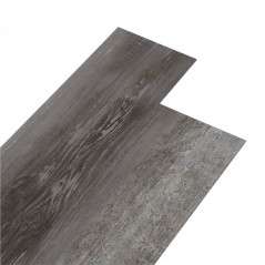 PVC Floor Planks 5.26 m² Striped Wood 2 mm