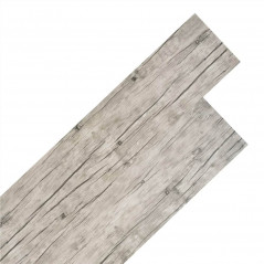 PVC-golv Plankor 5,26 m² 2 mm tvättad ek