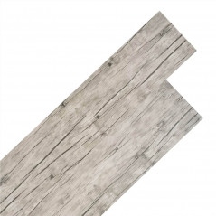 Suelo de PVC Lamas 5,26 m² 2 mm Roble Lavado