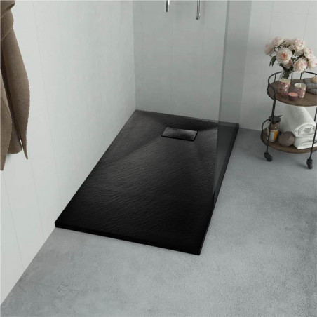 Receveur de douche SMC Noir 100x80 cm