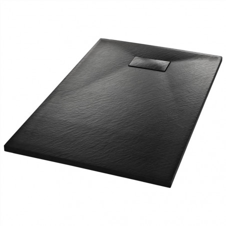 Shower tray SMC Black 100x80 cm