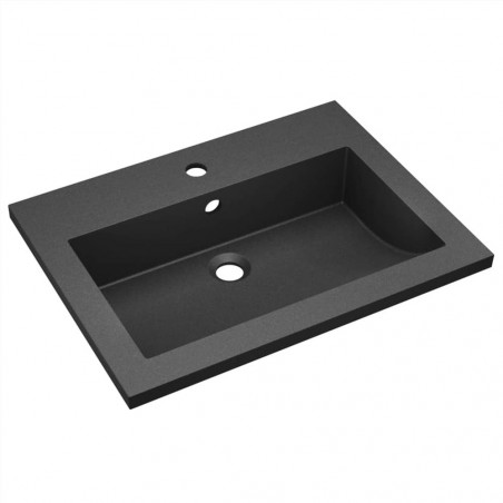 Lavabo de granito 600x450x120 mm Negro