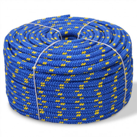 Maritiem polypropyleen touw 16 mm 250 m blauw